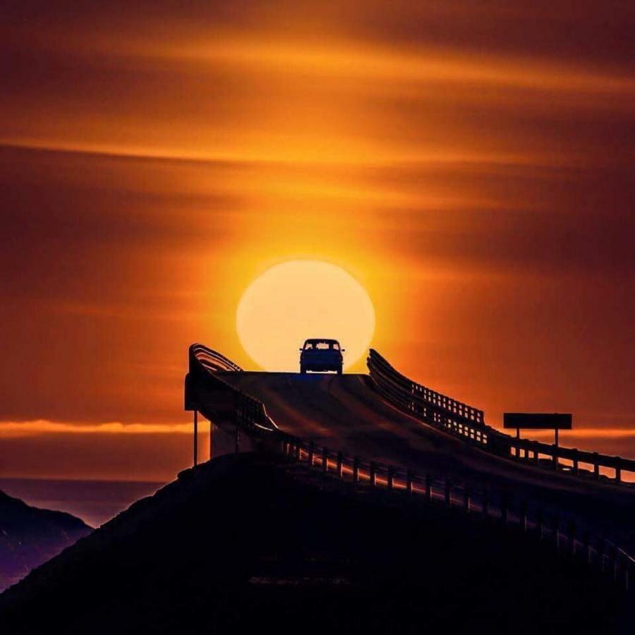 شقة Ola Bua Near The Atlantic Road Lyngstad المظهر الخارجي الصورة